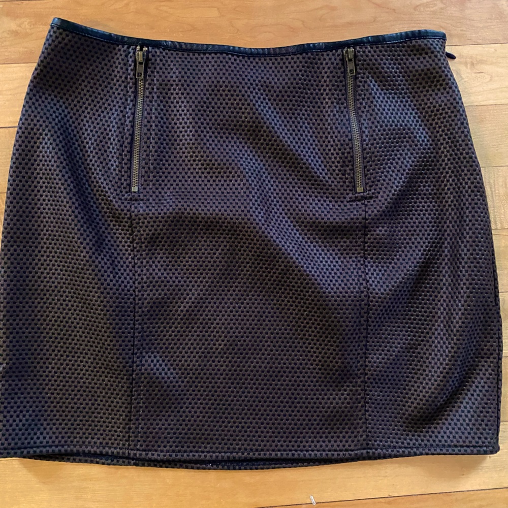 Lush vegan leather mini skirt. Size S